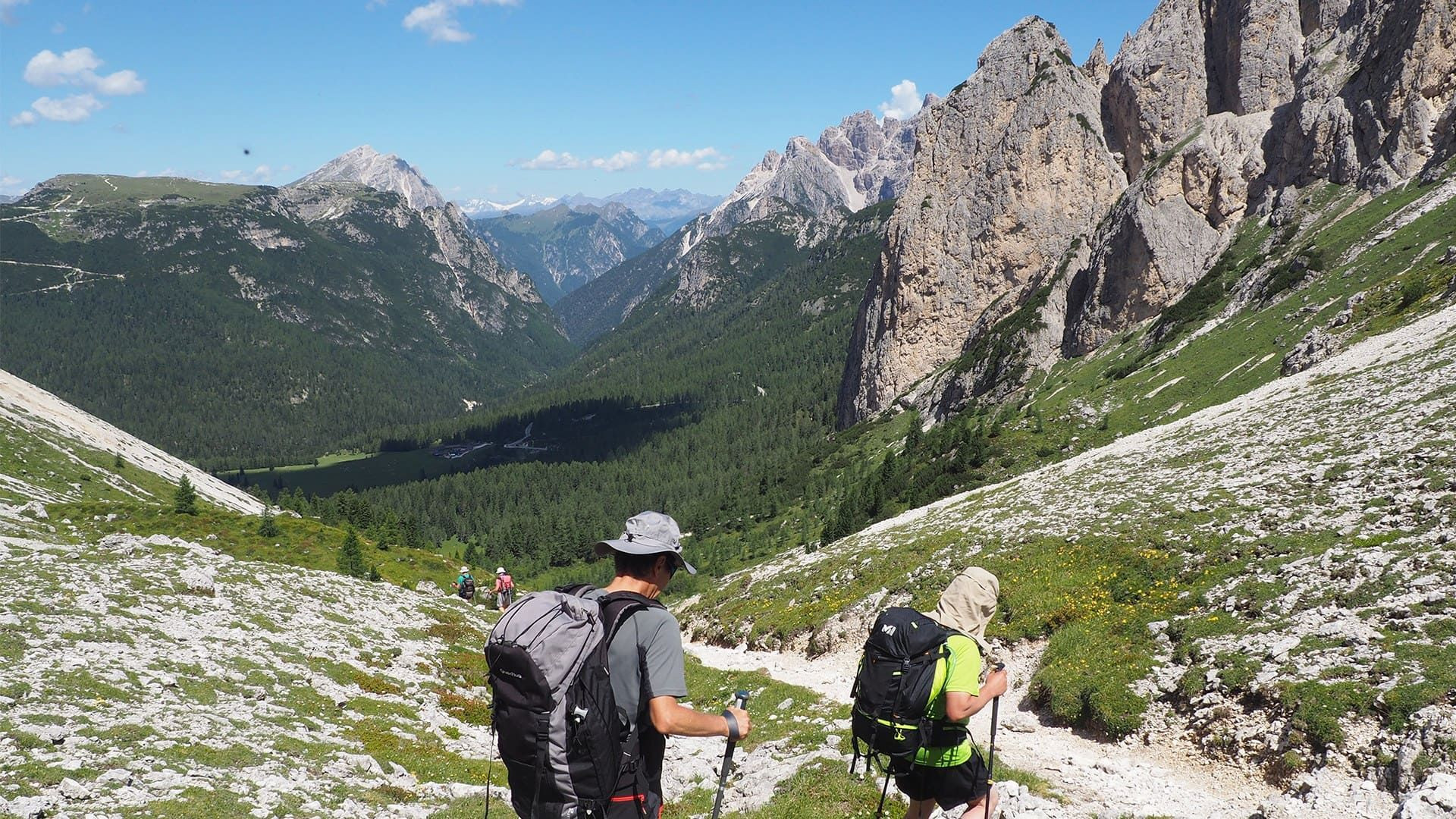 Descente du Ciadin de Rinbianco - Dolomites - Italie © Thomas Praire