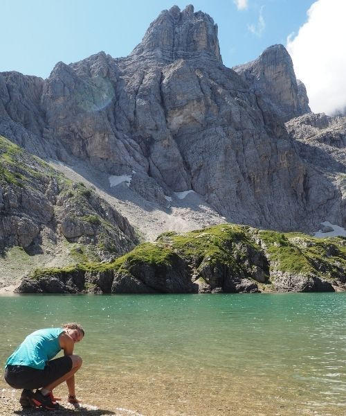 Lac de Coldai au pied du Monte Civetta - Dolomites - Italie © Thomas Praire