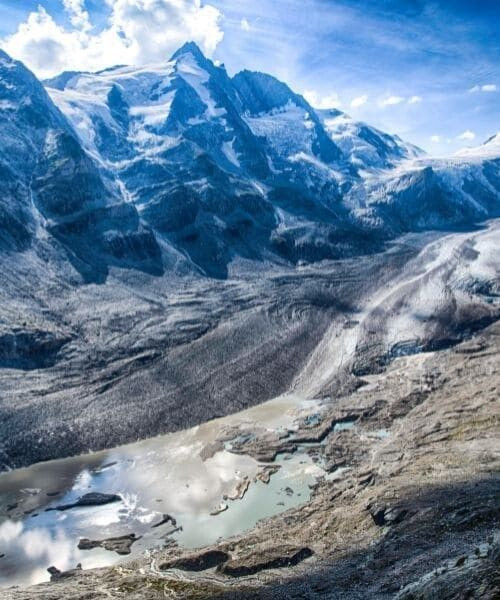 Vue sur le glacier de la Pasterze - Grossglockner - Autriche